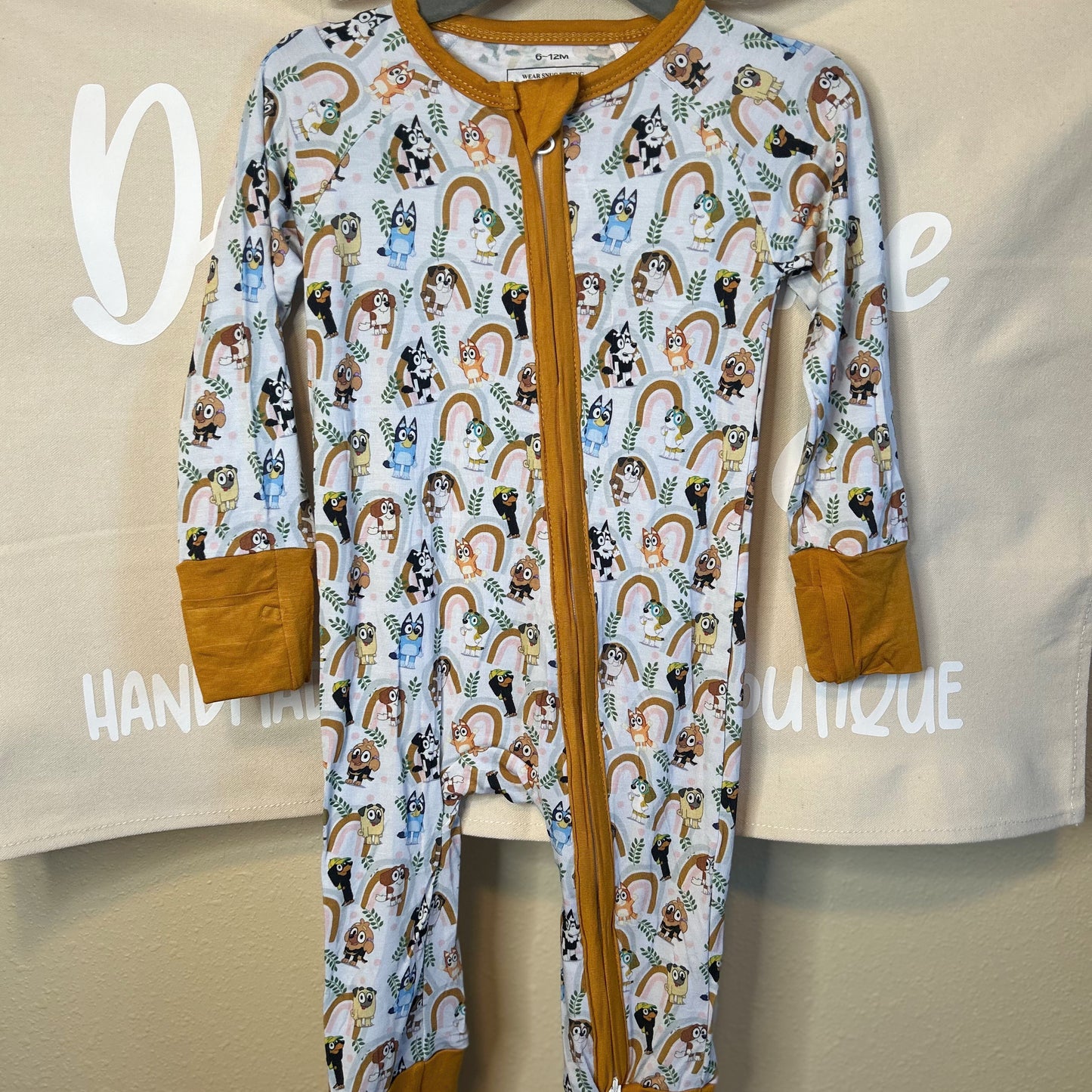 Boho Dogs Bamboo Zippie