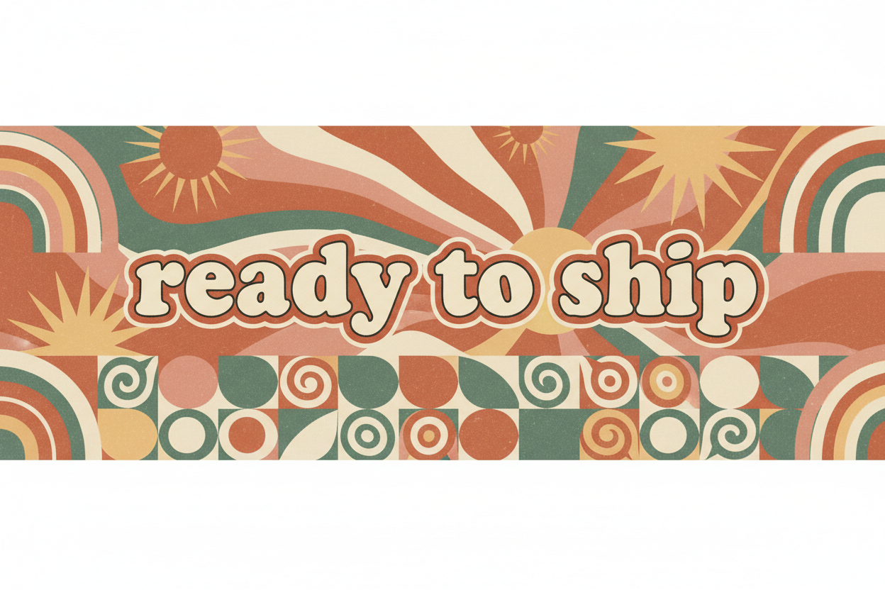 Completely change the background to a retro boho look with no feathers or dreamcatchers